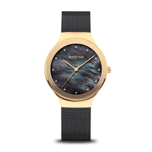 Bering Watch - Gold Plated and Classic Black Mesh