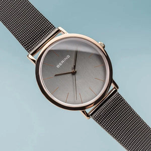 Bering Watch - Classic Steel with Rose Gold Case