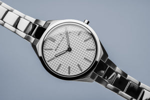 Bering ~Ladies Ultra Slim Brushed Stainless Steel Watch