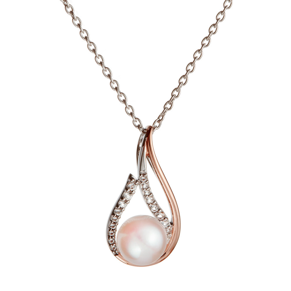 Jersey Pearl Camrose Wave Pearl Pendant