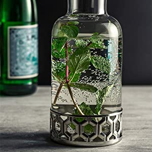 Royal Selangor Pewter and Glass Hexagon Carafe