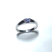 Load image into Gallery viewer, 18ct White Gold Tanzanite Single Stone Ring
