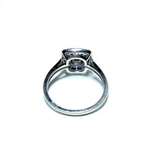 Load image into Gallery viewer, 9ct White Gold Sapphire and Diamond Cushion Target Ring
