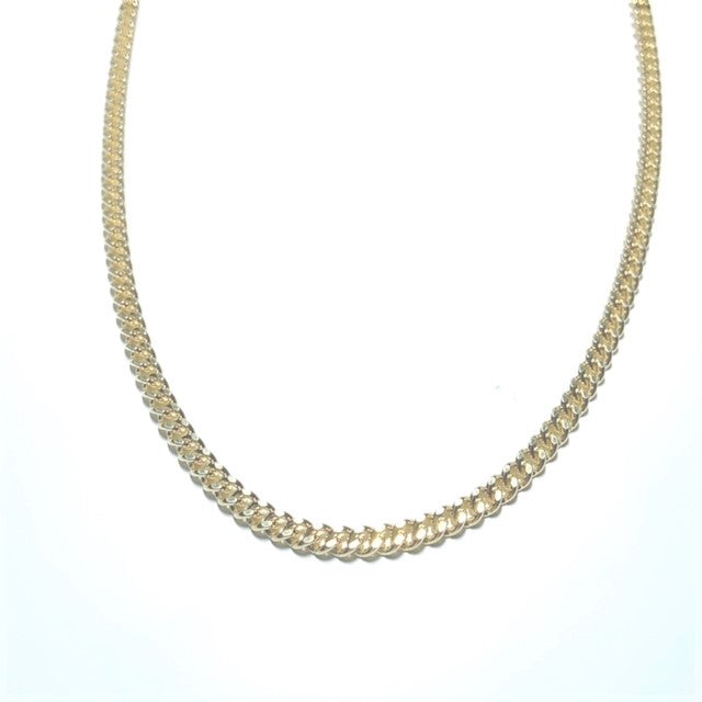 9ct Yellow Gold Curb Chain - 22