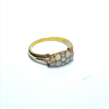 Load image into Gallery viewer, Secondhand 18ct Gold Opal and Diamond Ring

