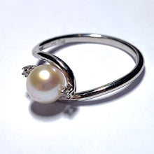 Load image into Gallery viewer, Secondhand Pearl and Diamond Ring
