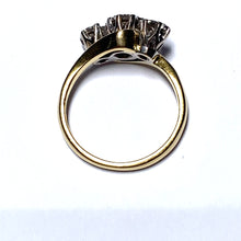 Load image into Gallery viewer, Secondhand 18ct Gold Diamond Trilogy Twist Ring
