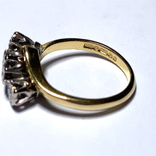 Load image into Gallery viewer, Secondhand 18ct Gold Diamond Trilogy Twist Ring
