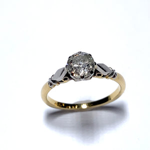 Secondhand 1.02ct Old Cut Diamond Single stone Ring