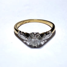 Load image into Gallery viewer, Secondhand 1.02ct Old Cut Diamond Single stone Ring
