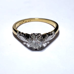 Secondhand 1.02ct Old Cut Diamond Single stone Ring