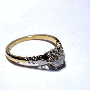 Secondhand 1.02ct Old Cut Diamond Single stone Ring