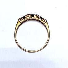 Load image into Gallery viewer, Secondhand Sapphire and Diamond Half Hoop Ring
