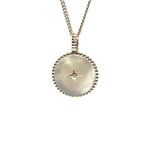 Load image into Gallery viewer, 9ct Gold Mother of Pearl and Diamond Pendant
