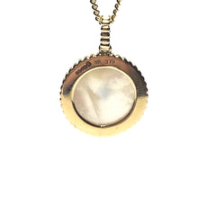 Load image into Gallery viewer, 9ct Gold Mother of Pearl and Diamond Pendant
