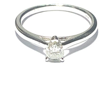 Load image into Gallery viewer, 18ct White Gold Pear Cut Solitaire Ring 0.38ct

