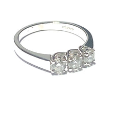 Load image into Gallery viewer, 18ct White Gold Diamond Trilogy Ring 0.62ct
