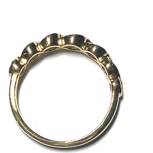 18ct Gold and Diamond Wave Ring