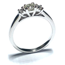 Load image into Gallery viewer, 18ct White Gold Diamond Trilogy Ring
