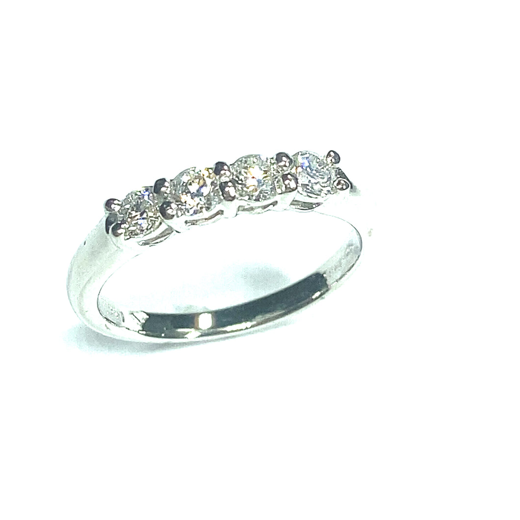 Platinum Four Stone Diamond Ring