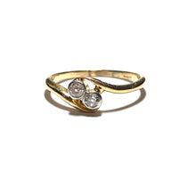 Load image into Gallery viewer, Secondhand Diamond Two Stone Twist Ring

