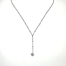 Load image into Gallery viewer, Secondhand 18ct White Gold Necklace with Diamond Dropper
