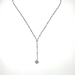 Secondhand 18ct White Gold Necklace with Diamond Dropper