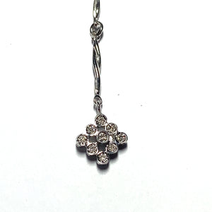 Secondhand 18ct White Gold Necklace with Diamond Dropper