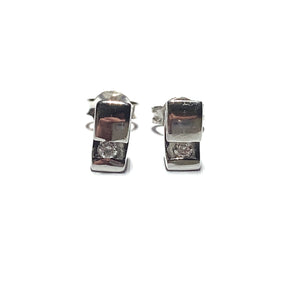 Secondhand White Gold and Diamond Earrings