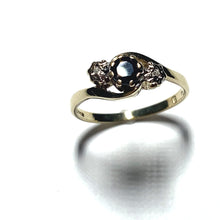 Load image into Gallery viewer, Secondhand Sapphire and Diamond Twist Ring

