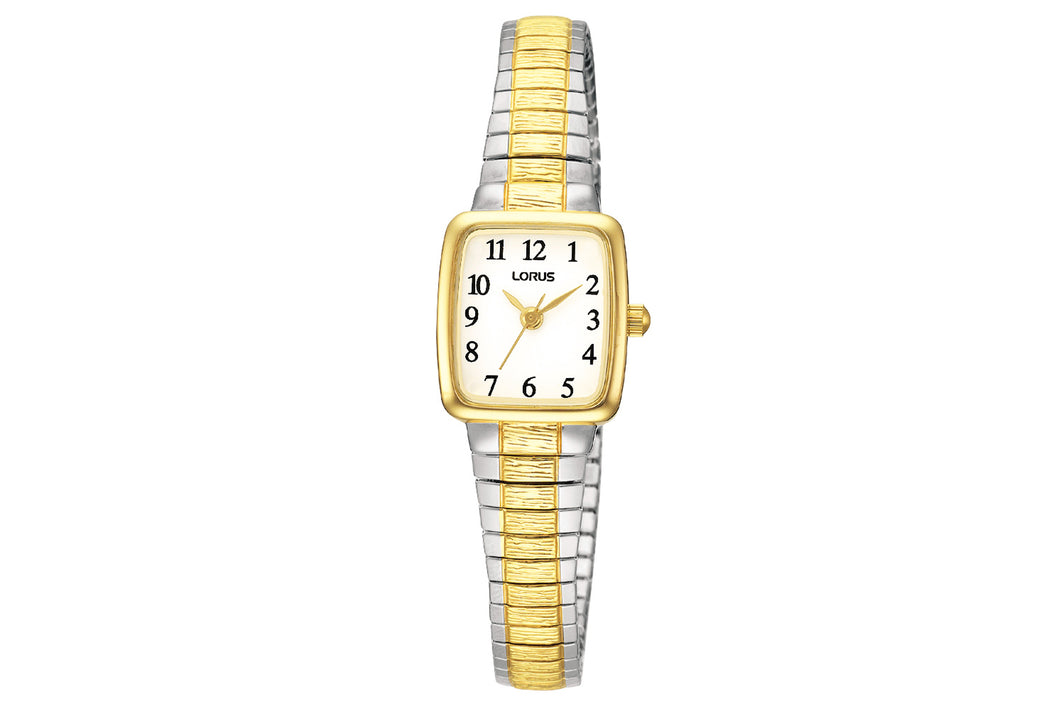 Lorus Ladies Watch With Two Tone Expandable Bracelet