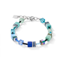 Load image into Gallery viewer, Coeur De Lion GeoCUBE Bracelet - Blue Green

