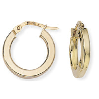 9ct Small Chunky Hoops