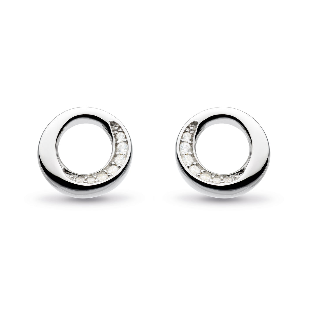 Kit Heath Bevel Cubic Zirconia Studs