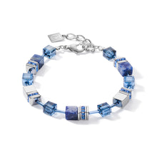 Load image into Gallery viewer, Coeur De Lion GeoCUBE Bracelet - Blue Sodalite and Hematite
