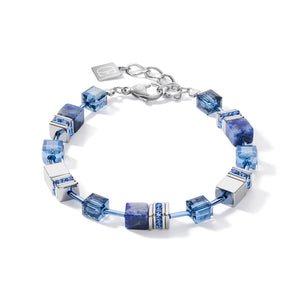 Coeur De Lion GeoCUBE Bracelet - Blue Sodalite and Hematite