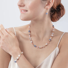 Load image into Gallery viewer, Coeur De Lion GeoCUBE Iconic Precious Gemstone Necklace - Light Blue
