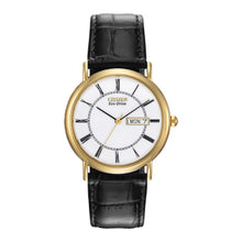 Load image into Gallery viewer, Citizen Gents Eco Drive Watch With Black Leather Strap
