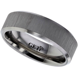 Titanium Ring - Brushed Linear Finish