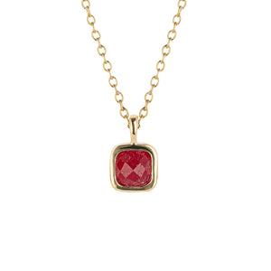 D for Diamond Birthstone Necklaces - Gold Plated