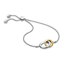Load image into Gallery viewer, Kit Heath Bevel Cirque Silver and Gold Plate Toggle Bracelet

