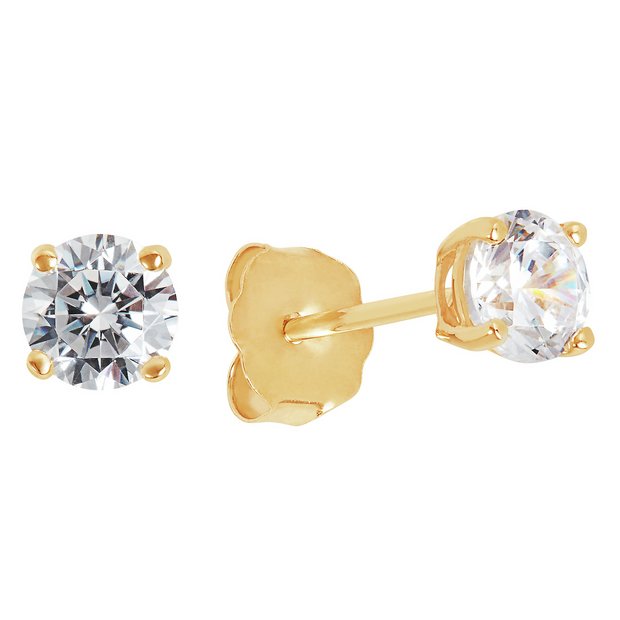 18ct Yellow Gold Diamond Studs 0.40ct Total