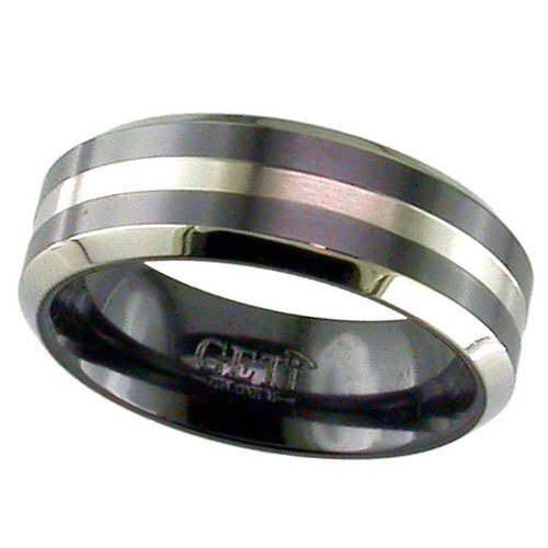 Black Zirconium Dual Finish Chamfered Edge Ring