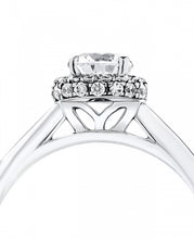 Load image into Gallery viewer, 18ct White Gold Diamond Halo Ring 0.44ct
