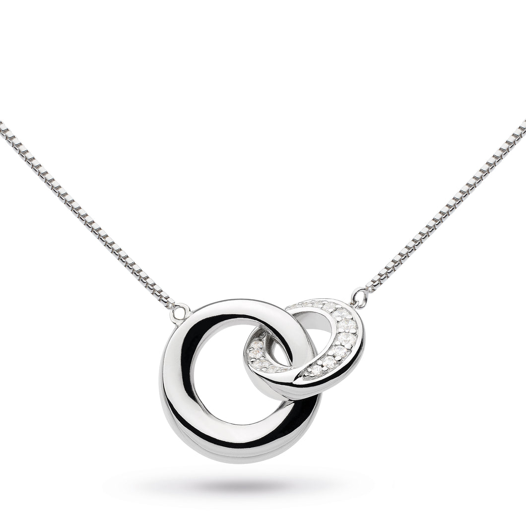 Kit Heath Bevel Cubic Zirconia Link Necklace