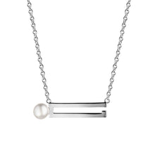Load image into Gallery viewer, Jersey Pearl Ava Necklace Silver
