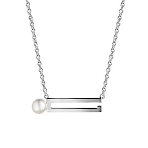 Jersey Pearl Ava Necklace Silver