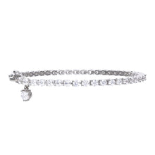 Load image into Gallery viewer, Diamonfire Cubic Zirconia Tennis Bracelet with Charm
