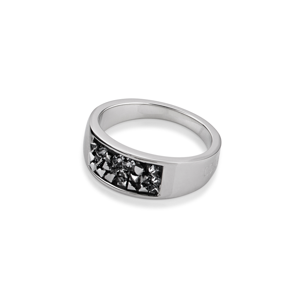 Coeur De Lion Grey Crystal Band Ring