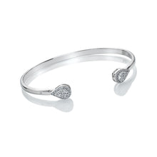 Load image into Gallery viewer, Hot Diamonds Teardrop Topaz Silver Bangle
